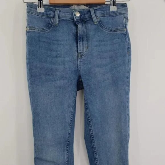 Free People Raw Hem High Rise Jeggings Jeans - Picture 2 of 6